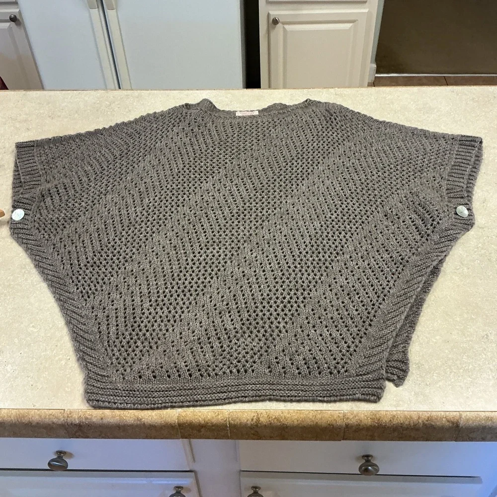 nardi & tagliaferri Alpaca Blend Poncho  Made In Italy elegant knit